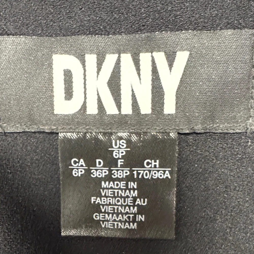 DKNY Black and White Long Sleeve Dress - Picture 2 of 4